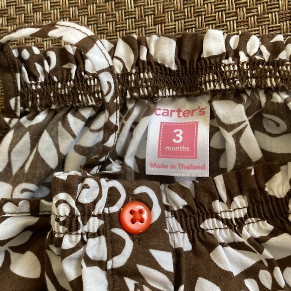 Carter's Floral Spaghetti Strap Bubble Romper 3 Months - Picture 8 of 9